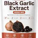Estella Fermented Black Garlic Extract Softgel, 90-Day Matured with S-Allyl Cysteine, Odorless Garlic Supplement for Daily Digestive Balance, Immune & Antioxidant Support, Vegan, 300 Capsules