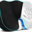 Stuffed Seat Cushion for Office Chair, Desk Chair Cushion for Long Sitting, Ergonomic Butt Cushion for Desk Chair, Gel Office Chair Seat Cushion, Memory Foam Butt Support for Chair (Black)