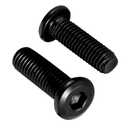 M8 x 12mm Countersunk Socket Cap Allen Bolts, Flat Round Head Socket Cap Screws, Furniture Screws, Carbon Steel, Full Thread, Black Oxide Finish, 20 PCS