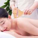 DOITOOL Wooden Foot Massager Roller Handheld Acupoint Massage Tool for Neck Shoulder Back Relief Portable Natural Wood 5.90X3.14X1.18 Inches