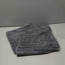 Kevin Textile Soft Plush 14x36 Inch Long Lumbar Pillow Cover 1 Pack, Luxury Fluffy Faux Fur Striped Flannel Rectangle Body Cushion Case for Couch Sofa Chair Bed Home Decor, Dark Grey