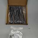 M8-1.25 x 80mm (8 Pack) Flanged Hex Head Bolts, Hexagon Flange Screws, Black Oxide Finish, 10.9 Grade Alloy Steel, Motocycle Car Bolts Replacements, Partial Thread