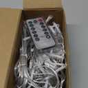 LED Christmas Curtain Lights,Snowflake Lights Decorations with Remote Control,USB Powered 24 Snowflakes 120 LEDs Window String Lights with 8 Modes Decor Christmas Wedding Party Wall Home Decor (White)