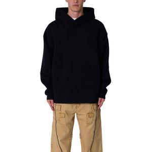 mnml Men's Tonal Grain Knitted Hoodie - Black, L