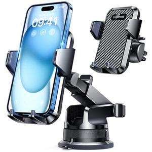 VANMASS [2025 Upgrade Phone Holders for Your Car [Super Suction Cup] Cell Phone Mount Car Dashboard Window Vent Desk Fit for iPhone 16 Pro Max 15 14 Universal Handsfree Automobile Vehicle Cradle
