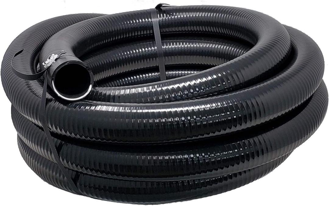Sealproof Flexible PVC Pipe 2 Inch Dia Hose 25 FT Length, Black Tubing, Schedule 40, Premium Quality Made in USA