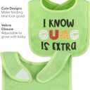 The Peanutshell Baby Boy or Girl Terry Bibs Set of 8-100% Cotton, Soft, Absorbent Baby Bibs, Unisex Toddler Boy or Girl Set, Newborn & Infant - Han-Gry