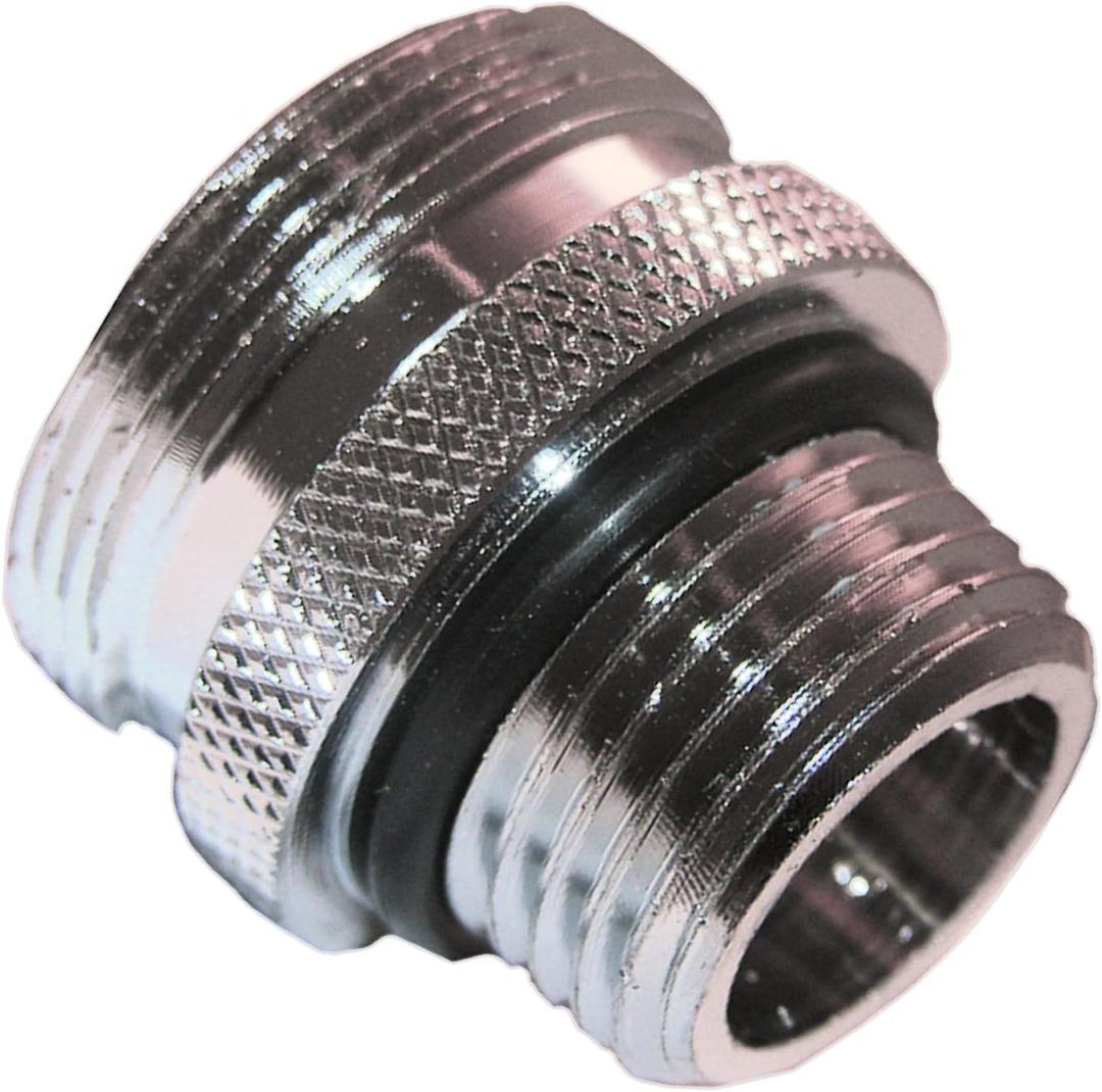 LASCO 08-2475 1/2-Inch Male Iron Pipe Shower Arm Ball Adaptor with Price Pfister Thread Ball End(Converts Ball Joint to 1/2" MIP), Chrome Plated