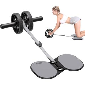 Ally Peaks Ab Roller Wheel with Adjustable ResistanceAutomatic Rebound Abs & Core Workout Equipment for BeginnersAll Levels & Post-Exhaustion Detachable Strength Training with Knee Pad.Ab wheel roller for men women