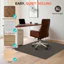 BAGAIL Office Chair Mat for Hardwood Floor, 45"x53" Heavy Duty Computer Chair Mat - Fast Flat & Smooth Glide - Non-Slip Desk Chair Floor Protector for Home Office - Dark Brown