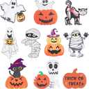 Halloween Yard Signs, 10 Pcs Outdoor Lawn Decorations with Stakes - Sturdy Corrugated Plastic Halloween Decor for Outdoor Holiday Display
