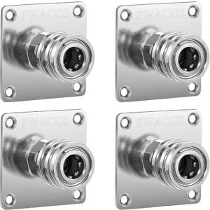 PWACCS Pressure Washer Foam Cannon Holder, 1/4" Quick Connect Automatic Foam Cannon Mount, Stainless Steel Pressure Washer Nozzle Tip Holder, Pressure Washer Accessories Storage Rack 4 Pack
