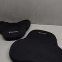 Car Lumbar Support Pillow and Neck Pillow kit for Back & Neck Pain Relief Ergonomic Memory Foam Car Seat Headrest & Lumbar Cushion with Adjustable Strap for Driving Seat/Office Chair Black, 1