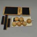 Ankle Balance Board & Ankle Strengthener for Rehab & Physical Therapy Single Leg Bamboo Axis Board with Quick - Release System, 2 Training Levels & Scraper Tool