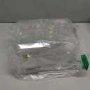 N9R 12PCS Plastic Champagne Flutes, 9 oz Stemless Disposable Gold Rim Toasting Glasses, Crystal Clear Cocktail Cups Drinkware Shatterproof Ideal for Party Wedding Birthday