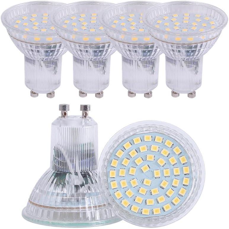 MR16 led spot Light GU10 4W 85-265V 120V Non-dimmable 120 Degree 3000k Warm White Soft White LED Spotlight 35w Halogen Bulb Replacement (Warm White 3000K 6pcs)