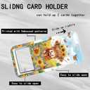 Highland Cows Lanyards with ID Holder Watercolor Butterfly Sunflower ID Badge Holder with Adjustable Breakaway Lanyard Cute Retractable Badge Reel for Teacher Student Kids Nurse Office