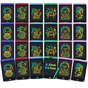 24 Pack LCD Writing Tablet for Kids 8.5 inch LCD Writing Board Erasable Colorful Doodle Board Drawing Tablet Educational Learning Toys Birthday Gifts for Kids Age 3 4 5 6 7 8 9(Rounded Corner)