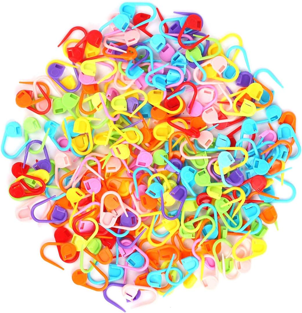 100PC Mix Color Knitting Stitch Counter Crochet Locking Stitch Markers Stitch Needle Clip Knitting Crochet Markers (100)