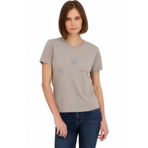 Spyder Womens Core Classic Logo Graphic Short Sleeve Tee T-Shirt, Sandstorm, 2X (XXL)