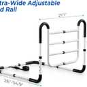 KingPavonini Bed Rails for Elderly Adults Safety, 400LB Support, Model BL07, Large
