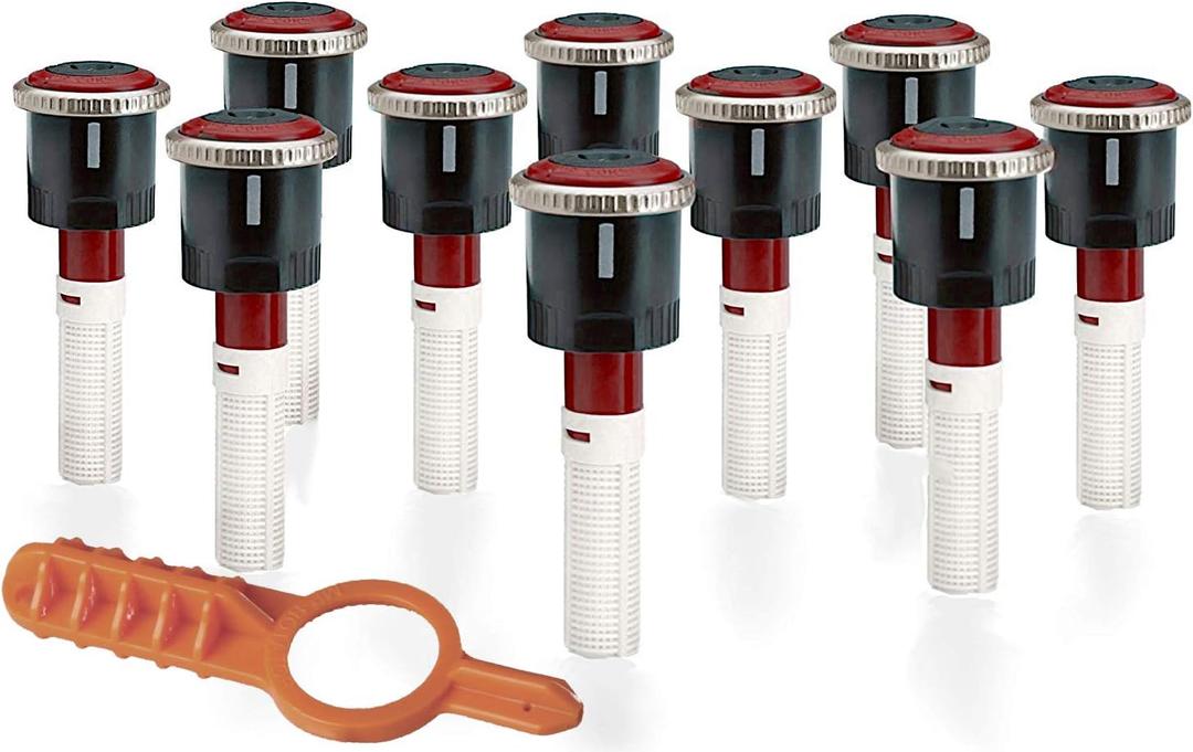 Sprinkler 10 Pack Hunter MP Rotator MP1000 90-210 8'-15 Nozzles with Free Tool!