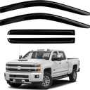 Window Rain Guards Guard car Shield auto deflectors,rainguards Compatible with 2019-2024 Silverado(Crew Cab)