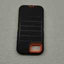 For iPhone 16e Case Heavy Duty 3-Layer[Shockproof][Dropproof][Dust-Proof] Military Grade Rugged Full Body Protection Cover Case for Apple iPhone 16e 6.1 inch 2025,Black/Orange