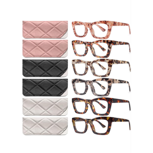 CCVOO Stylish Reading Glasses for Women, Eyeglasses, Blue Light Readers for Women, Computer Eye Glasses, Cheaters (+1.75)