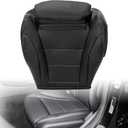 Driver Side Bottom Leather Seat Cover Black Compatible with Mercedes Benz C Class - C250 C300 C350 C350e C400 GLC300 GLC300e GLC350e 2015 2016 2017 2018 2019 2020 2021