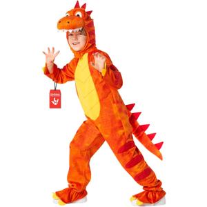 Morph Costumes Orange T-REX Kids Dinosaur Costume Boys And Girls Halloween Costume
(4-6 Years)