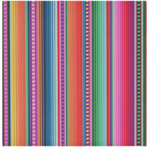 YETTASBIN Mexican Serape Blanket Stripes Cloth Napkins Set of 6, Reusable Washable Oversized Table Napkins for Family Wedding Dinner Party Home Decor, 20 x 20 Inch