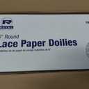 AmerCareRoyal 6“ Disposable Paper Lace Doilies, White, Case of 10,000