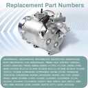 CO 4920AC, A/C Compressor with Clutch Compatible with 2007-2015 Honda Civic CRV & Acura ILX RDX, Air Conditioning Compressor Replacement Part | New, OE: 38810RWCA03, 38810RZYA0, 138900R5AA02, etc.