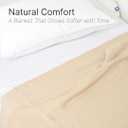 100% Cotton Herringbone Weave Blankets, 66"X90" Twin, Throw Blanket for Bed, All Season Cotton Blanket, Cozy Blanket,Throws & Bed Blanket, Throw Blanket for Couch, Modern Home Decor - Beige