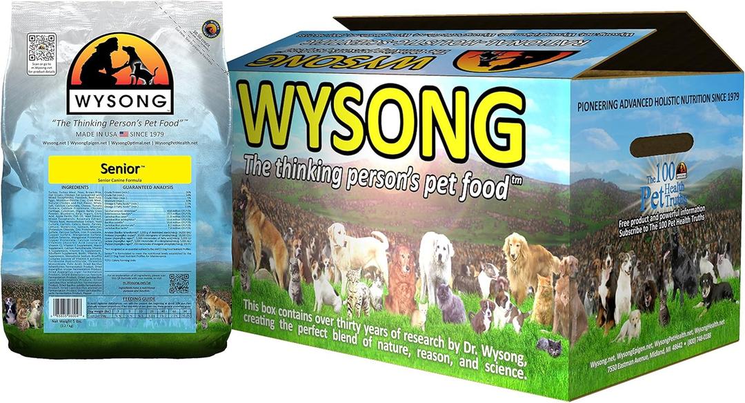 Wysong Senior Canine Formula - Dry Diet Senior Dog Food, Four- 5 Pound Bag (858012)