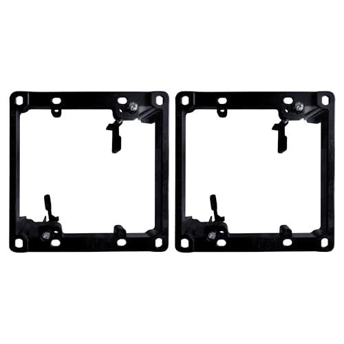 BestMounts Low Voltage Mounting Bracket 2 Gang, 2 Pack for Dual Gang Wall Plate, Telephone Wires, Network Cables, HDMI, Coaxial, Speaker Cables - Low Voltage Box Cable Wall Plate Bracket, Mud Ring