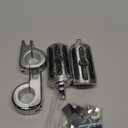 1.25" Highway Footpegs, Adjustable Footrest Mounting P-Clamps Compatible with Harley Sportster Touring Softail Dyna Honda Kawasaki Suzuki Yamaha with 1-1/4" Engine GuardChrome