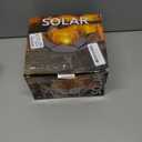 Huaxu Solar Lights for Outdoor Decor, Purple Lotus Flower Light, Waterproof LED Crackle Globe Glass Lamp for Garden, Patio, Yard, Porch, Pathway, Ground, Tabletop Christmas Gifts for Mom, Women