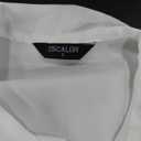 Women's Silk Blouse Bow Tie Neck Long Sleeve Satin Button Down Shirt Casual Office Blouse Top (White, Small)