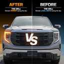 Switchback Amber DRL Kit Amber Daytime Running Light Override Harness Mod for Daytime Fits 2022-2026 GMC Canyon Sierra 1500 Refreshed & 2024-2026 Sierra 2500HD/3500HD, Plug & Play No Cutting
