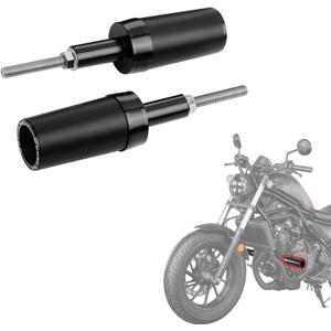 Frame Sliders for Honda Rebel 500 CMX500 (2017-2025) | Motorcycle Engine Guard & Crash Protectors | Black CNC Slider Bars | No-Drill Easy Installation