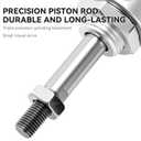 Pneumatic 16mm Bore 100mm Stroke Air Cylinder Double Action with 2Pcs 6mm Fitting MAL16x100