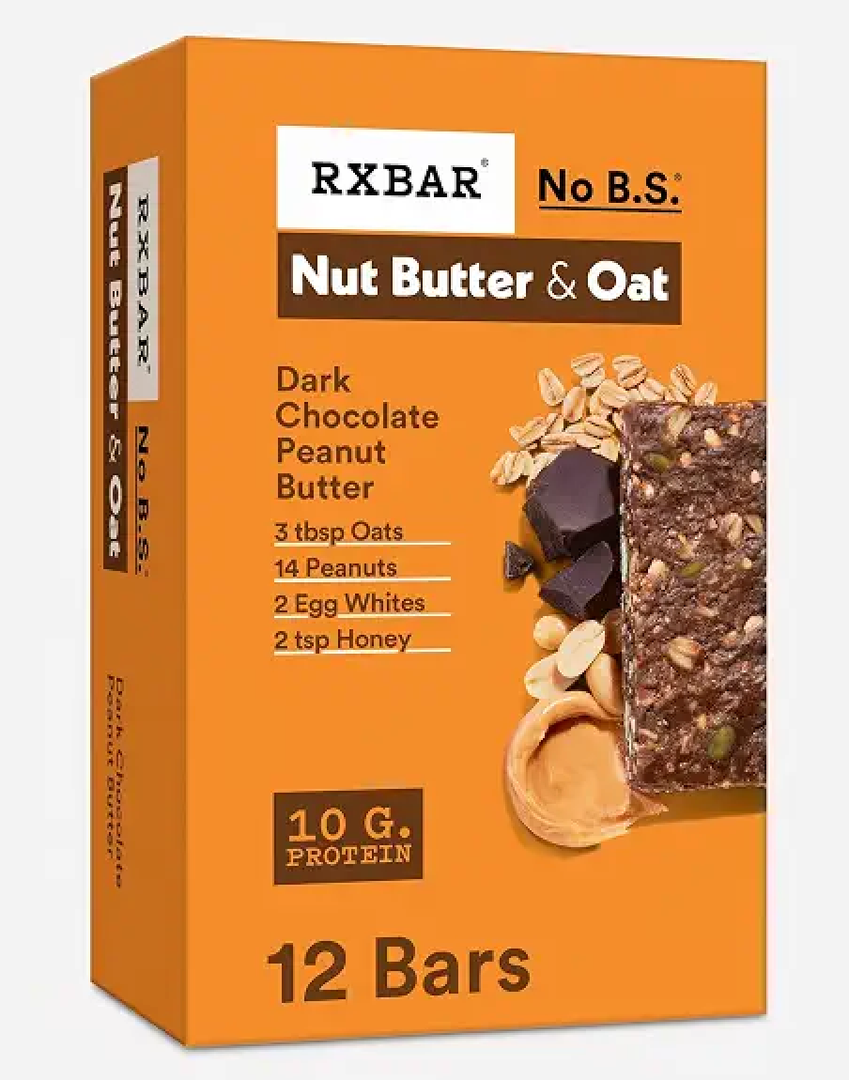 A.M. Pb Dark Chocolate Bar, Rxbar, 1.9 Ounce (12 Packs)
