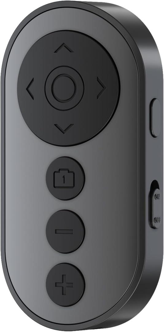 Wireless Camera Remote Control with Zoom/Switch for Photo and Vlogging Compatible with iOS & Android Smartphone, Bluetooth Video Scrolling Remote for Tiktok, Rechargeable Page Turner for E-Book APPS