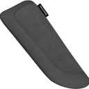 Italian Alcantara Style Fur Car Elbow Rest Pad - Universal Armrest & Knee Cushion - Thigh Support Comfort Pillow (Black Line Right)