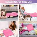 Comfytemp Extra Large Heating Pad for Back & Period, 33''x 17'' Electric Heating Pads for Neck/Shoulder, FSA Eligible Electric Throw, Mothers Day Gifts for Mom Women, Washable, Auto Shut Off, Pink