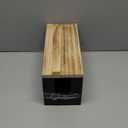 Qivine Paper Towel Dispenser Wall Mount, 2-in-1 Wooden Paper Towel Holder, Toilet Napkin Holder Dispenser with Lid Removable Top Tray for Bathroom Kitchen Decor Home and Commercial (Black)