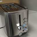 GE 2 Slice Stainless Steel Toaster, Extra Wide Slots for Toasting Bagels, Breads, Waffles & More, 7 Adjustable Shade Settings, Removable Crumb Tray, Countertop Kitchen Essentials, 850 Watts