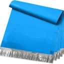 POLYSELLS 50 pcs 24x24 Inches Blue Poly Mailers Shipping Envelopes, Strong Adhesive Sealing, Waterproof, and Tear-resistant Postal Mailing Bags for Clothing, Books, and Accessories
